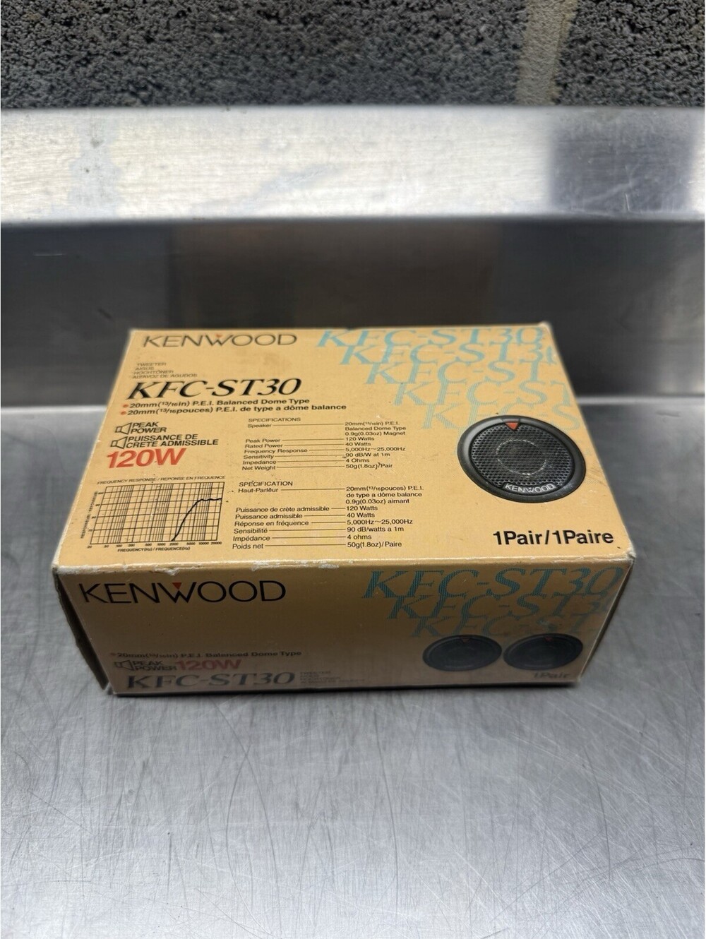 Kenwood KFC-ST30 Tweeter 20mm P.E.I. Balanced Dome Type